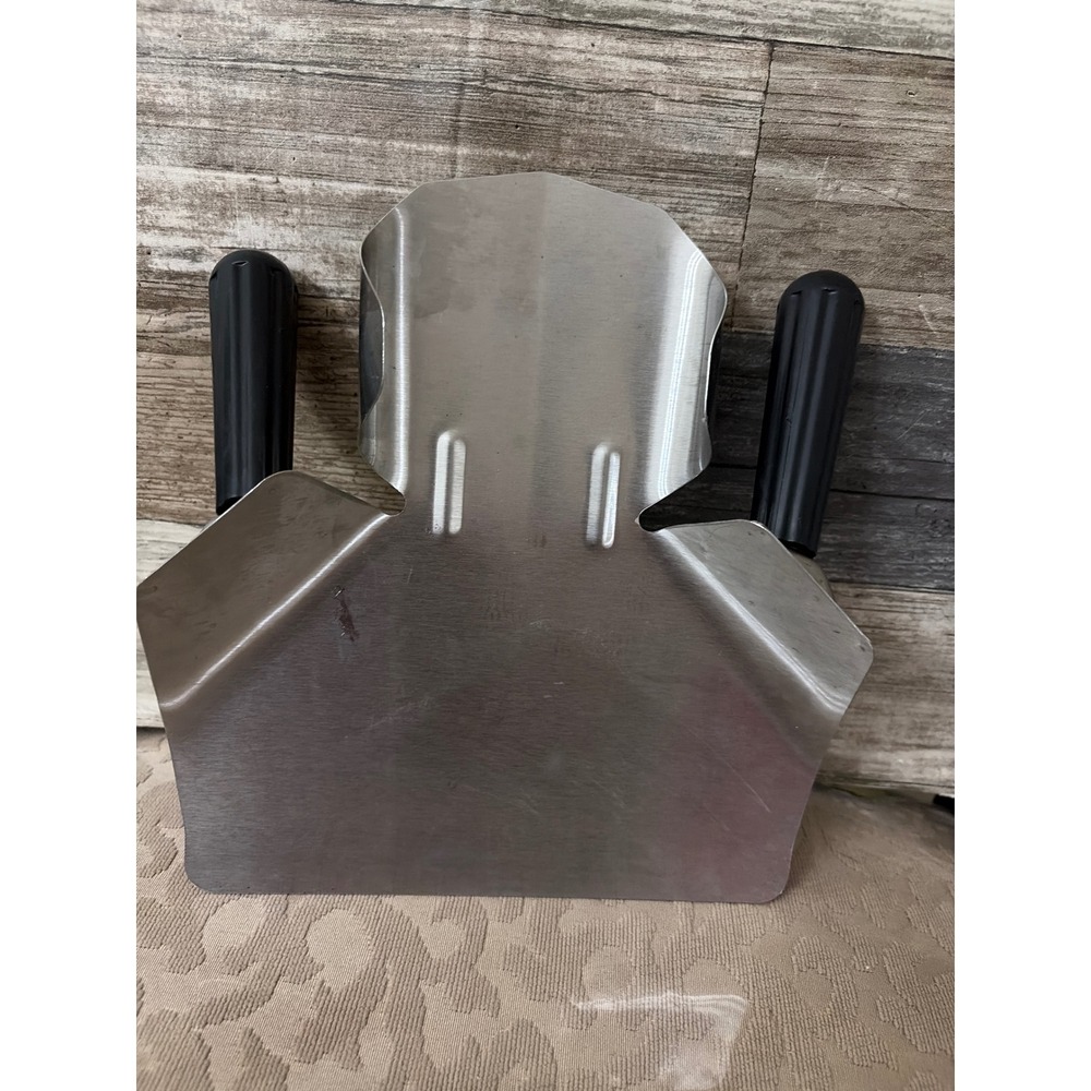 Stainless Steel French Fry Bagger Scoop Dual Handle Commercial Popcorn Utility